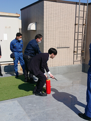 消火訓練の様子