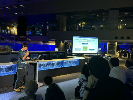 「メダカの学校プロジェクト」の活動報告の様子
