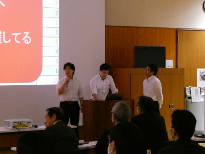 グループでの発表の様子
