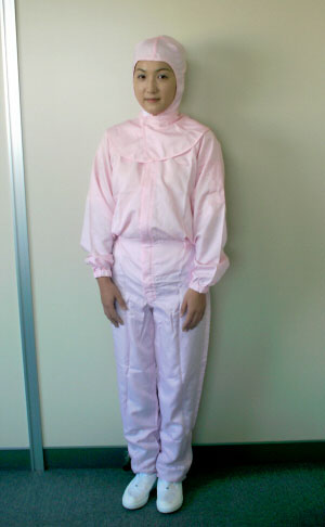 専用防塵服着衣例